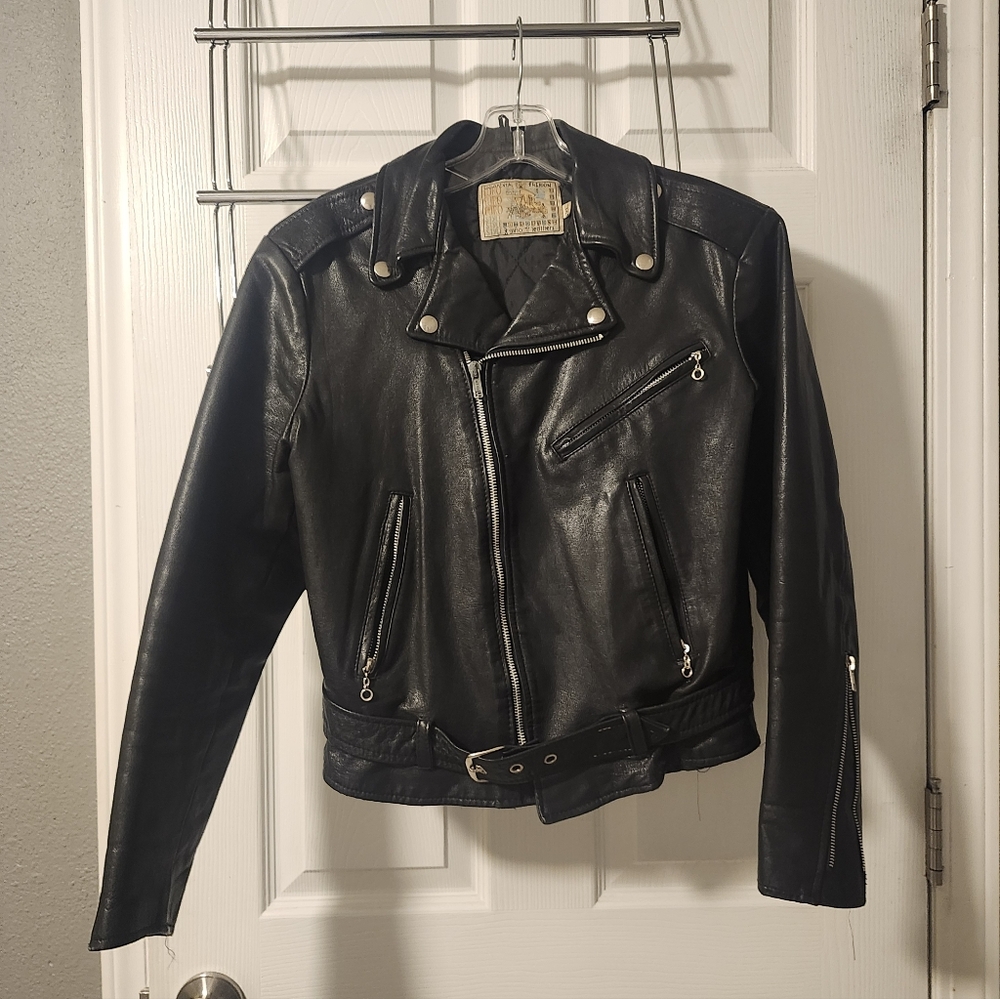 Black Leather Biker Jacket